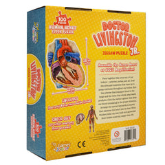 Human Heart Floor Kids Puzzle - Dr. Livingston's Unique Shaped 100 Piece Science Puzzles for Kids
