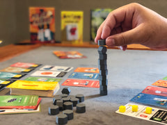 Power Failure Card Game | Build an energy empire, stack blocks on the carbon tower, hope they don't collapse!