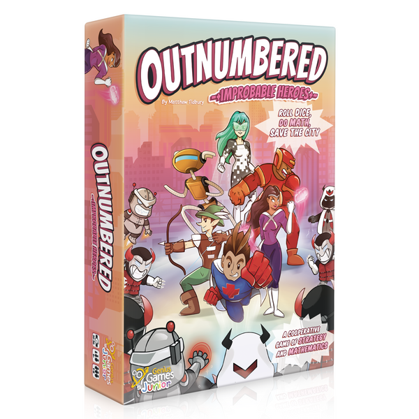 Outnumbered: Improbable Heroes | A Cooperative Superhero Math Game! Roll Dice, Do Math, Save the City!