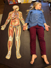 Bundle - Kid's Anatomy Puzzles - Brain, Heart, and Full-Body Floor Puzzles | Great Science Gift Ideas for Kids